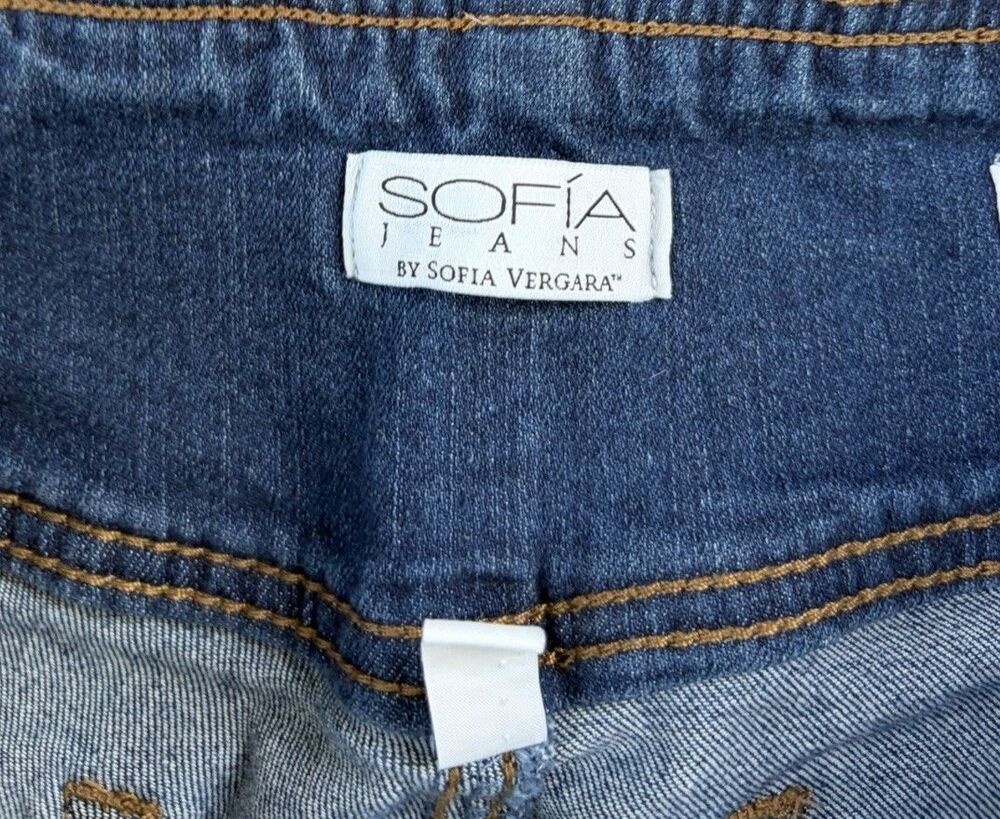 Sofia Vergara Pull On Melisa Flare Jeans Size 8 - Picture 5 of 8